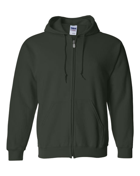 Gildan Unisex Heavy Blend™ Full-Zip Hooded Sweatshirt. 18600 - Forest