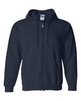 Gildan Unisex Heavy Blend™ Full-Zip Hooded Sweatshirt. 18600 - Navy
