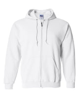 Gildan Unisex Heavy Blend™ Full-Zip Hooded Sweatshirt. 18600 - White
