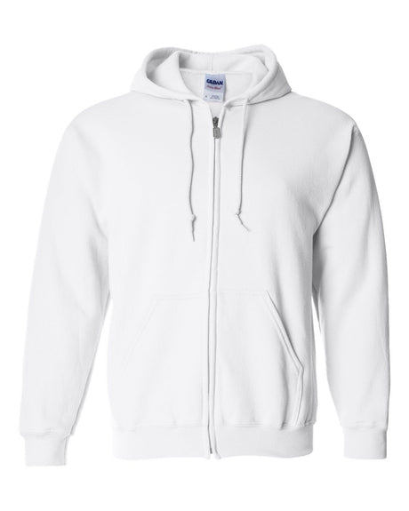 Gildan Unisex Heavy Blend™ Full-Zip Hooded Sweatshirt. 18600 - White