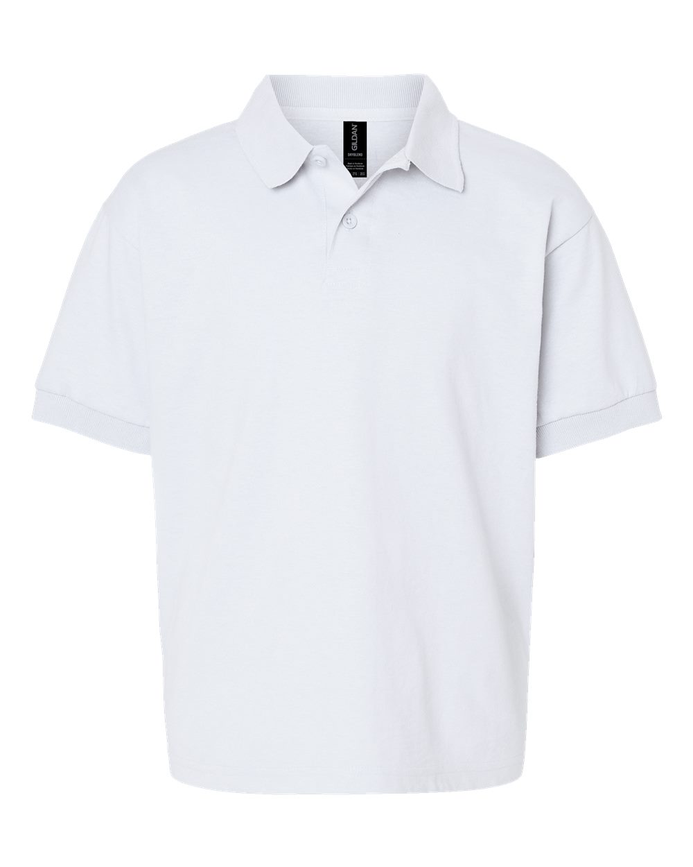 Gildan Youth DryBlend® Jersey Polo. 8800B - White