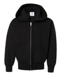 Hanes Youth EcoSmart® Full-Zip Hooded Sweatshirt. P480 - Black