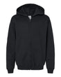 Gildan Youth Heavy Blend™ Full-Zip Hooded Sweatshirt. 18600B - Black