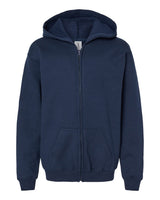 Gildan Youth Heavy Blend™ Full-Zip Hooded Sweatshirt. 18600B - Navy