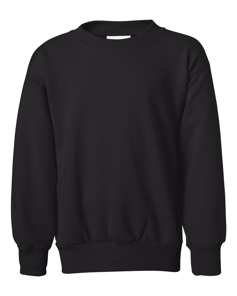 Hanes Youth EcoSmart® Crewneck Sweatshirt. P360 - Black