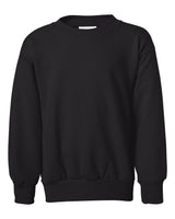 Hanes Youth EcoSmart® Crewneck Sweatshirt. P360 - Black