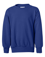 Hanes Youth EcoSmart® Crewneck Sweatshirt. P360 - Deep Royal