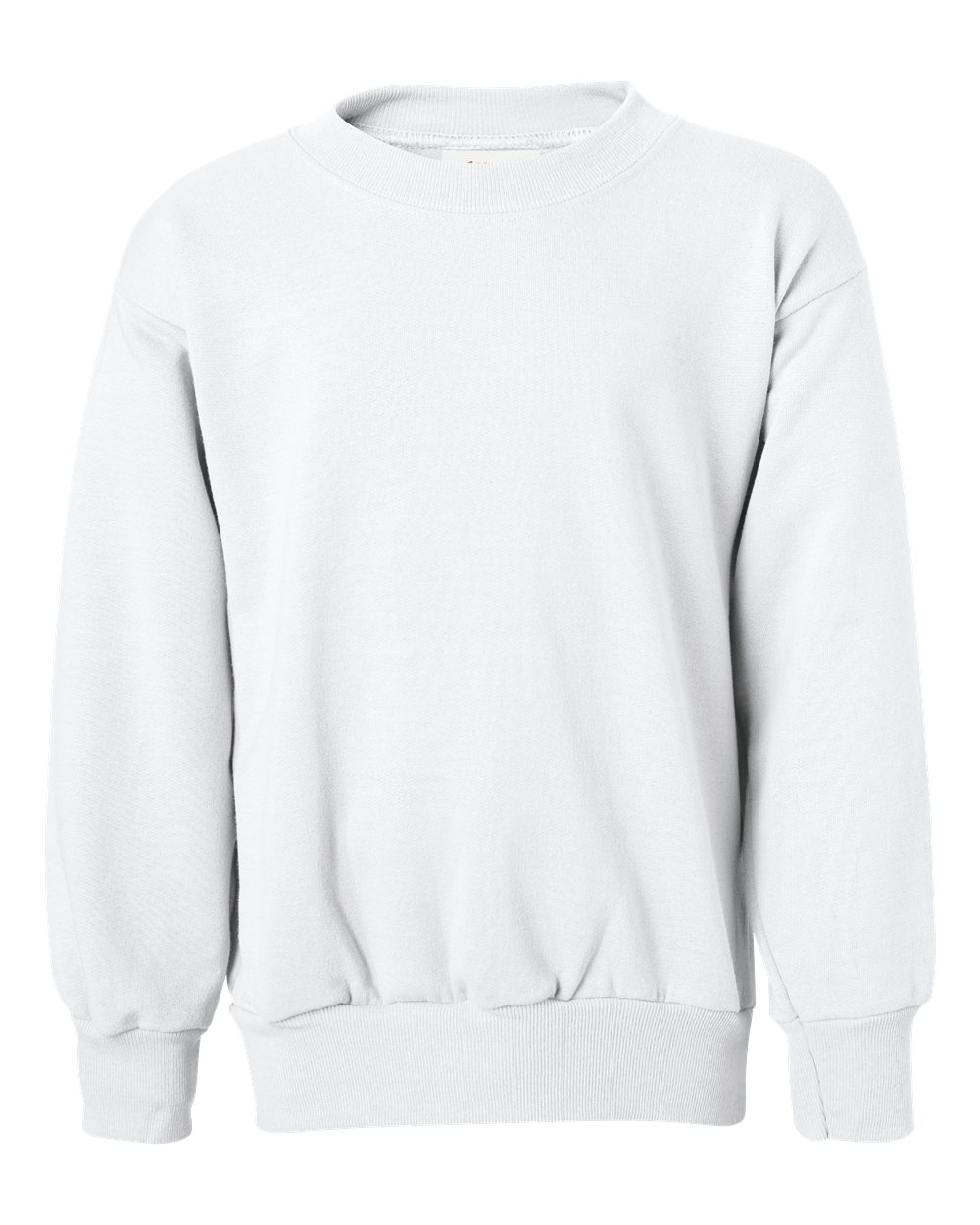Hanes Youth EcoSmart® Crewneck Sweatshirt. P360 - White