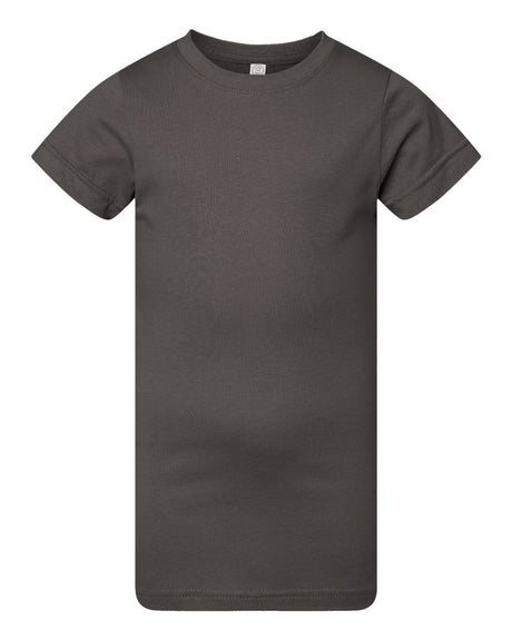 LAT Girls' Fine Jersey Tee. 2616 - Charcoal