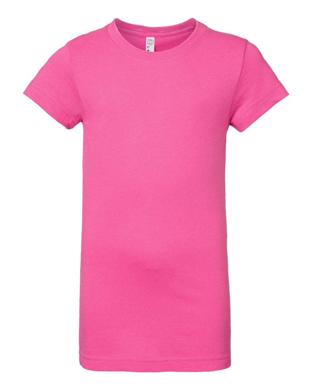 LAT Girls' Fine Jersey Tee. 2616 - Raspberry