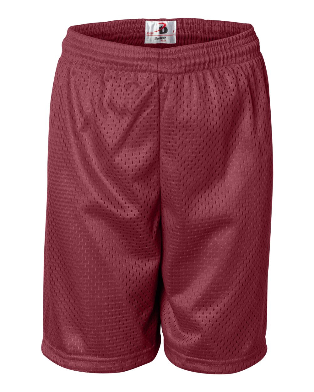 Badger Youth Pro Mesh 6" Shorts. 2207 - Cardinal