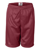 Badger Youth Pro Mesh 6" Shorts. 2207 - Cardinal
