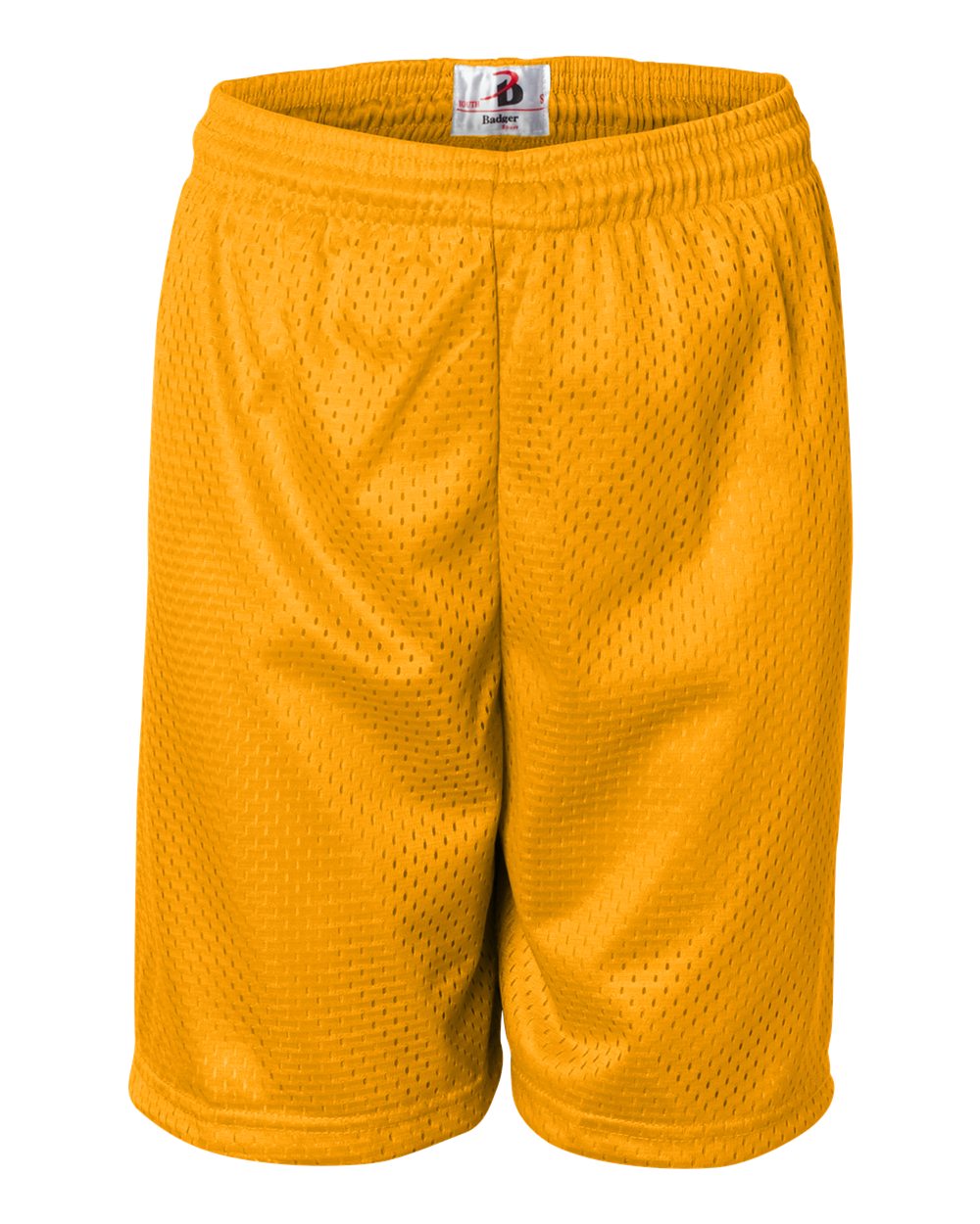 Badger Youth Pro Mesh 6" Shorts. 2207 - Gold