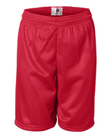 Badger Youth Pro Mesh 6" Shorts. 2207 - Red