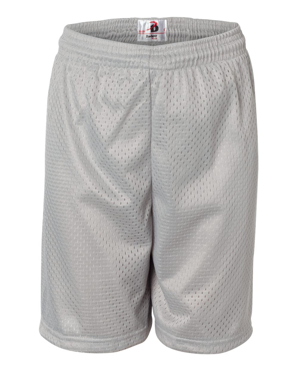 Badger Youth Pro Mesh 6" Shorts. 2207 - Silver