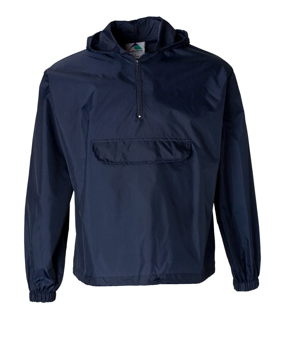 Augusta Sportswear Unisex Packable Half-Zip Hooded Pullover Jacket. 3130 - Navy