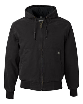 DRI DUCK Men's Cheyenne Boulder Cloth™ Hooded Jacket with Tricot Quilt Lining. 5020 - Black