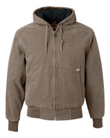 DRI DUCK Men's Tall Cheyenne Boulder Cloth™ Hooded Jacket with Tricot Quilt Lining. 5020T - Gravel