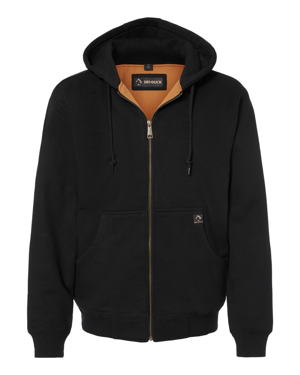 DRI DUCK Men's Tall Crossfire Heavyweight Power Fleece Hooded Jacket with Thermal Lining. 7033T - Black