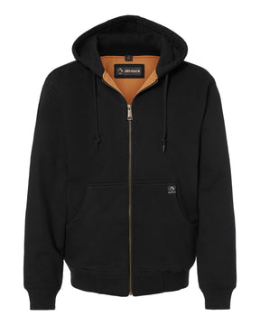 DRI DUCK Men's Tall Crossfire Heavyweight Power Fleece Hooded Jacket with Thermal Lining. 7033T - Black