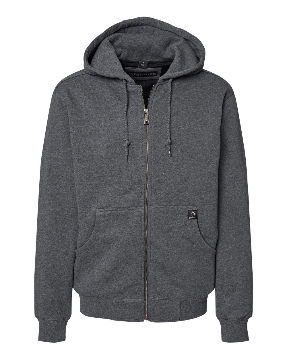 DRI DUCK Men's Tall Crossfire Heavyweight Power Fleece Hooded Jacket with Thermal Lining. 7033T - Dark Oxford
