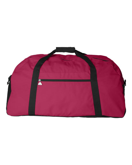 Augusta Sportswear Large Ripstop Duffel Bag. 1703 - Red/ Black