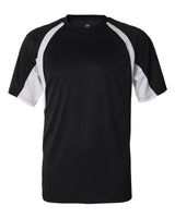Badger Men's B-Core Hook T-Shirt. 4144 - Black/ White