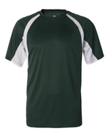 Badger Men's B-Core Hook T-Shirt. 4144 - Forest/ White