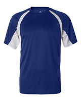 Badger Men's B-Core Hook T-Shirt. 4144 - Royal/ White