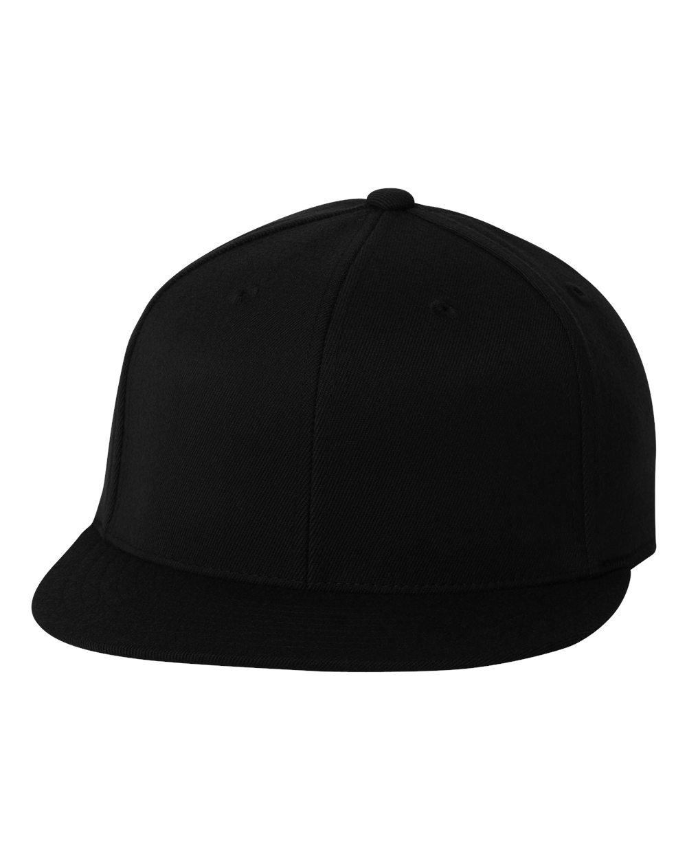 Flexfit 210® Flat Bill Cap. 6210FF - Black