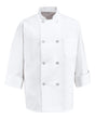 Chef Designs Eight Pearl Button Chef Coat. 0403 - White