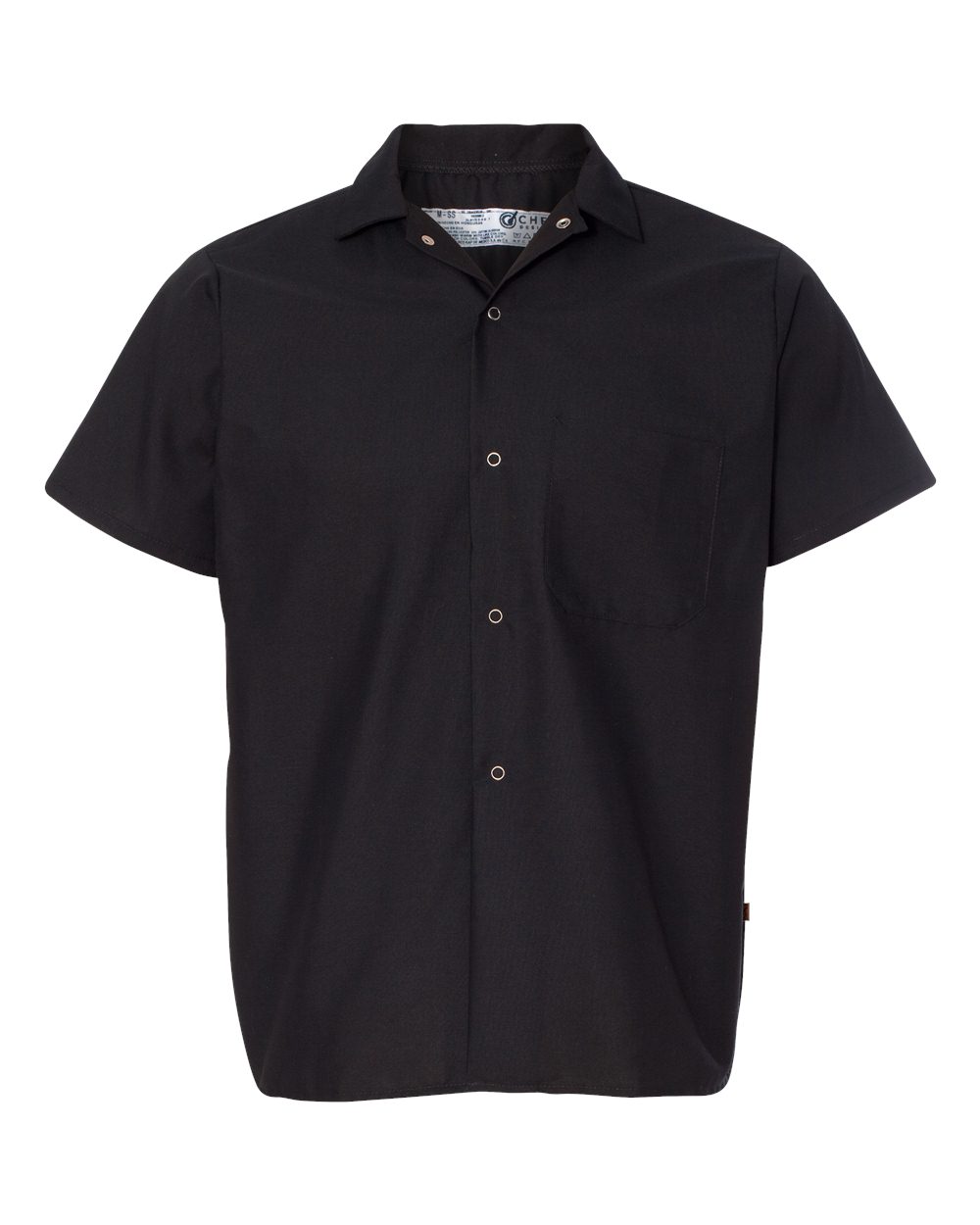 Chef Designs Poplin Cook Shirt with Gripper Closures. 5020 - Black