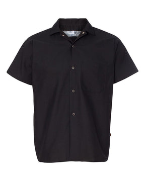 Chef Designs Poplin Cook Shirt with Gripper Closures. 5020 - Black