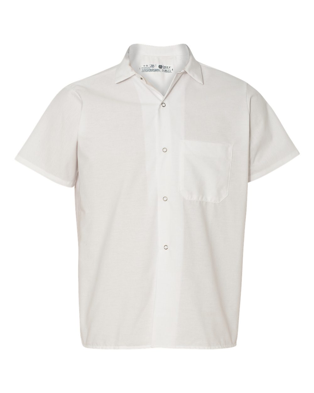 Chef Designs Poplin Cook Shirt with Gripper Closures. 5020 - White