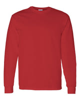 Gildan Unisex Heavy Cotton™ Long Sleeve T-Shirt. 5400 - Red