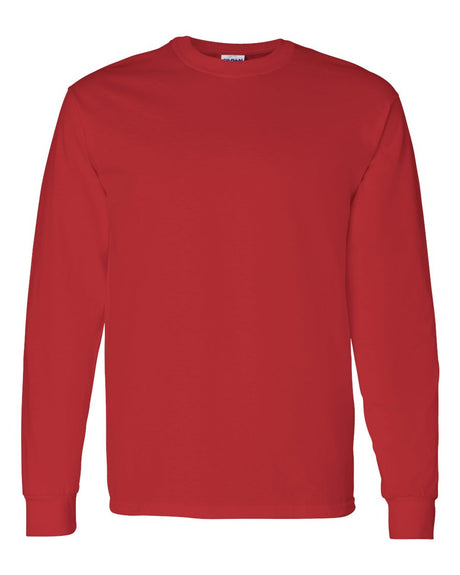 Gildan Unisex Heavy Cotton™ Long Sleeve T-Shirt. 5400 - Red