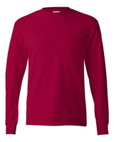 Hanes Unisex Authentic Long Sleeve T-Shirt. 5586 - Deep Red