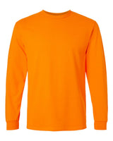 Gildan Unisex Ultra Cotton® Long Sleeve T-Shirt. 2400 - Safety Orange