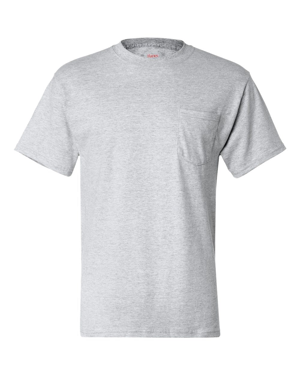 Hanes Unisex Beefy-T® Pocket T-Shirt. 5190 - Ash