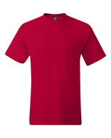 Hanes Unisex Beefy-T® Pocket T-Shirt. 5190 - Deep Red