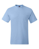 Hanes Unisex Beefy-T® Pocket T-Shirt. 5190 - Light Blue