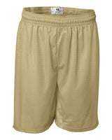 Badger Men's Pro Mesh 7" Shorts. 7207 - Vegas Gold