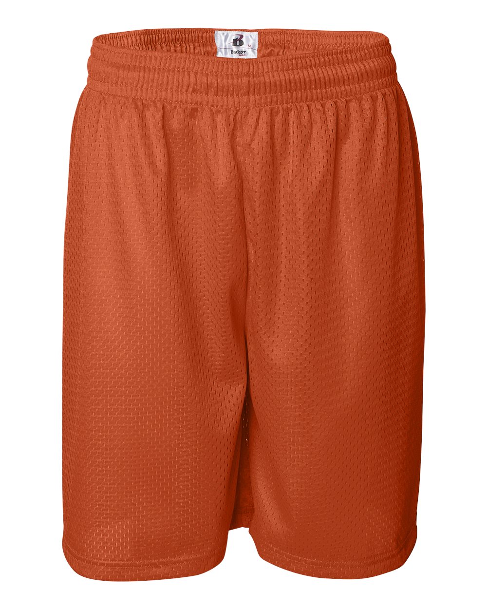 Badger Men's Pro Mesh 9" Shorts. 7209 - Burnt Orange