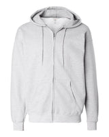 Hanes Unisex Ultimate Cotton® Full-Zip Hooded Sweatshirt. F280 - Ash