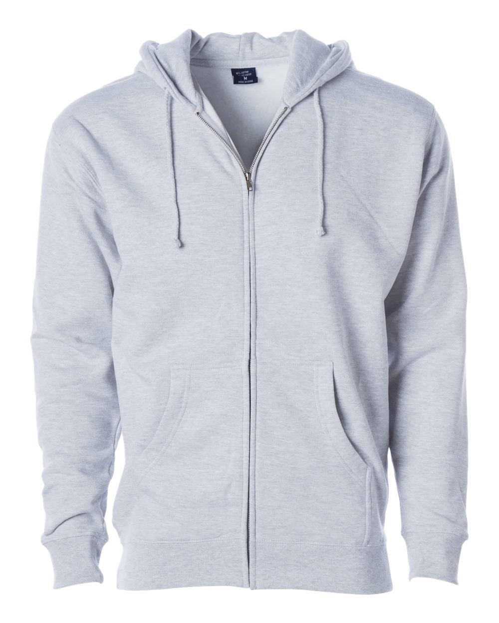 Independent Trading Co. Unisex Heavyweight Full-Zip Hooded Sweatshirt. IND4000Z - Ash Heather