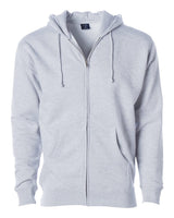 Independent Trading Co. Unisex Heavyweight Full-Zip Hooded Sweatshirt. IND4000Z - Ash Heather