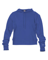 Badger Women's Crop Hooded Sweatshirt. 1261 - Royal