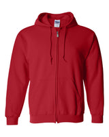 Gildan Unisex Heavy Blend™ Full-Zip Hooded Sweatshirt. 18600 - Red