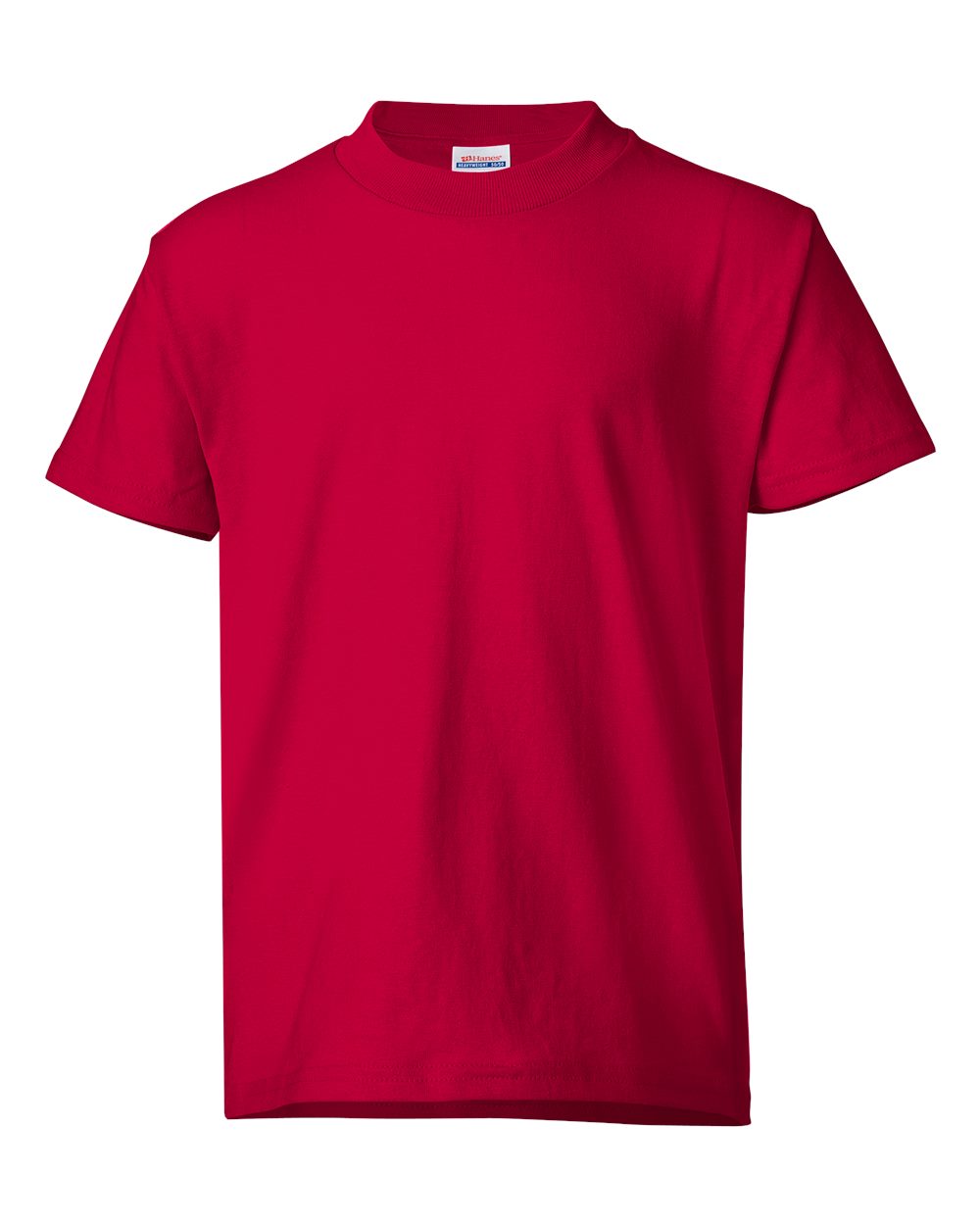 Hanes Youth EcoSmart® T-Shirt. 5370 - Deep Red