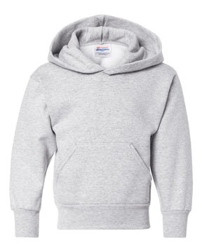 Hanes Youth EcoSmart® Hooded Sweatshirt. P473 - Ash